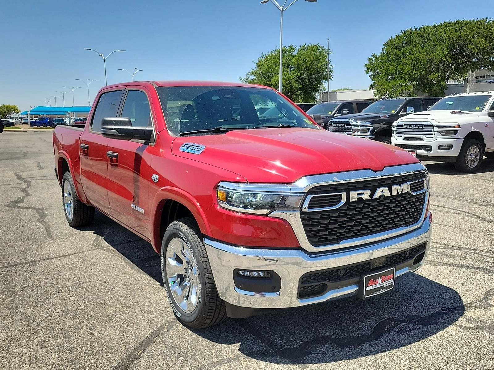 New 2026 Molten Red Pearlcoat Ram LONE STAR CREW CAB 4X4 5