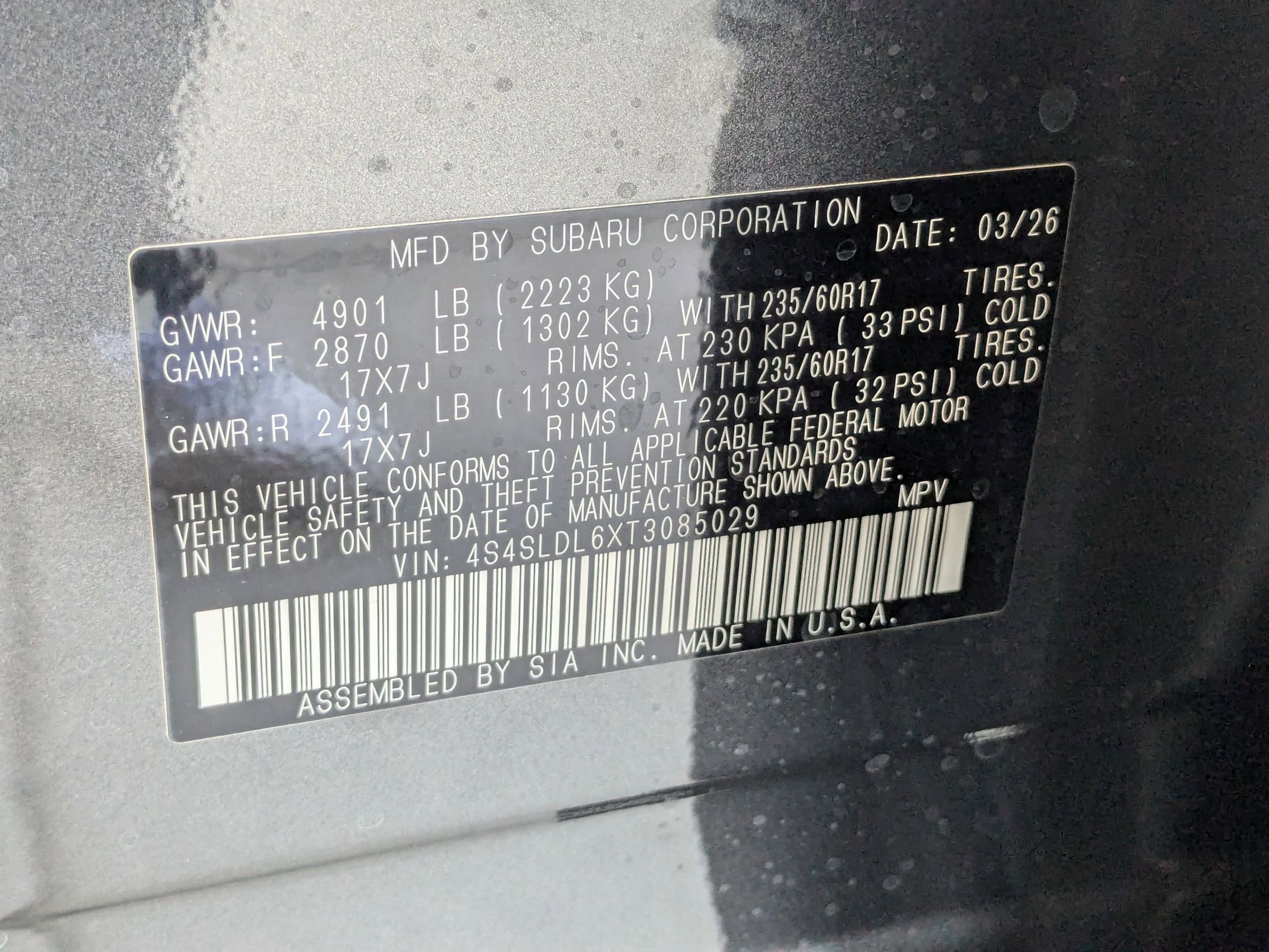 New 2026 MAGNETITE GRAY METALLIC Subaru Wilderness image 16