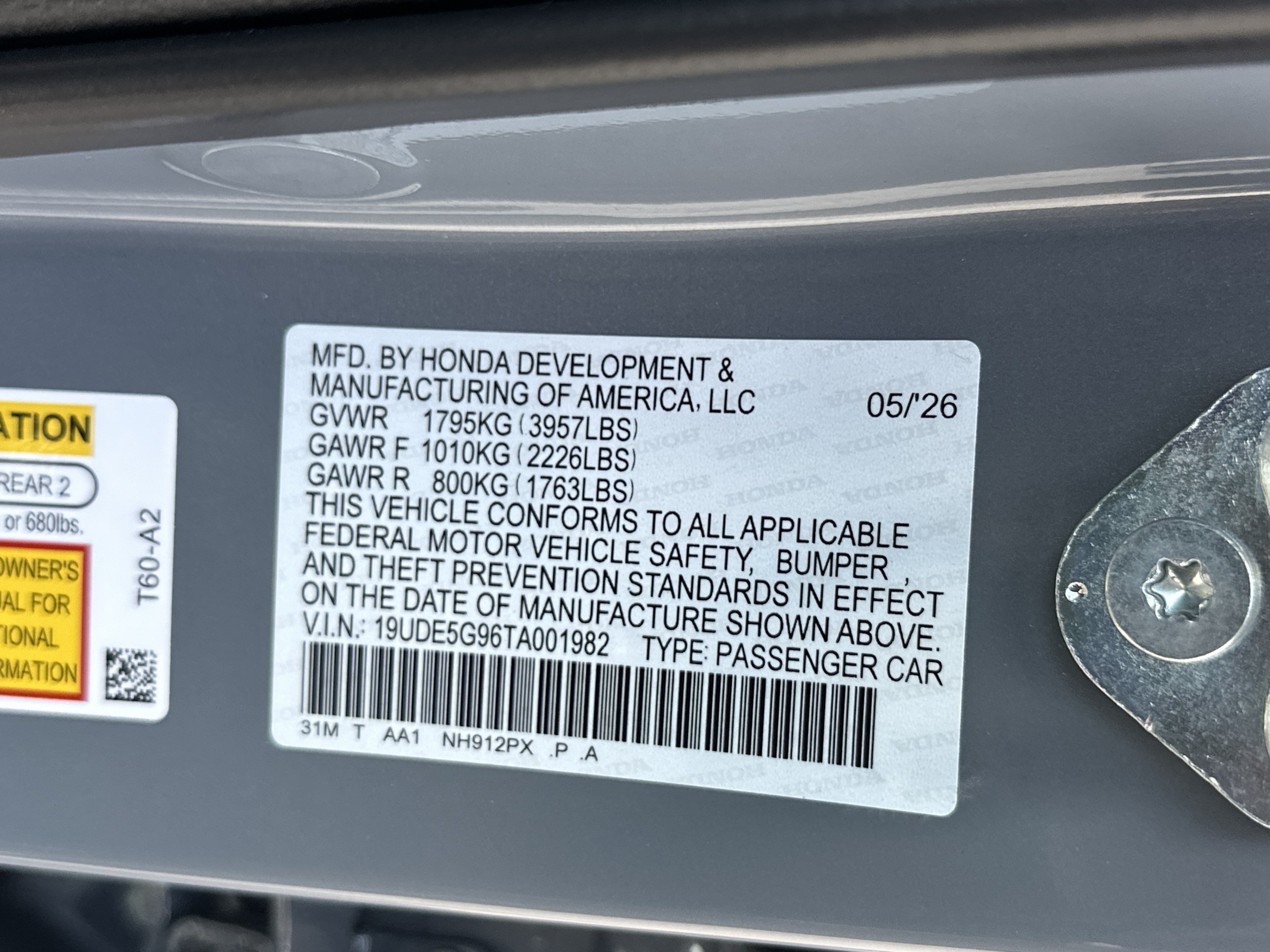 New 2026 Urban Gray Pearl Acura Type S image 25