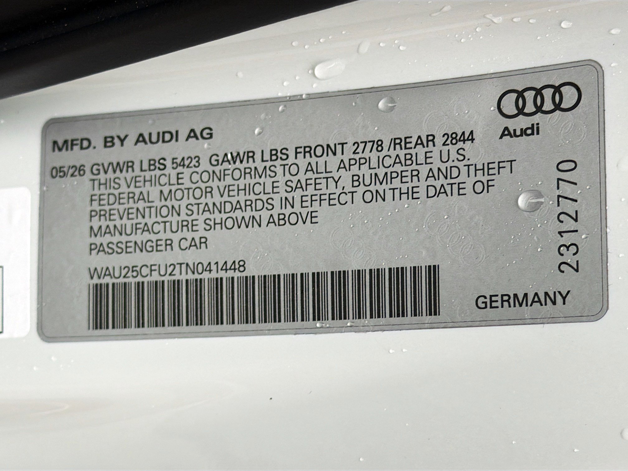 New 2026 Glacier White Metallic Audi Premium Plus image 42