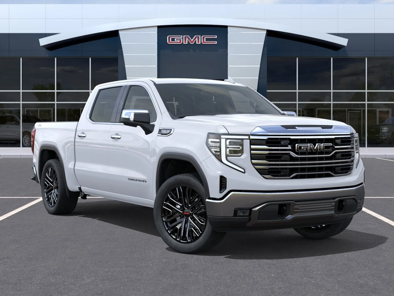 New 2026 Glacier White Tricoat GMC SLT image 7