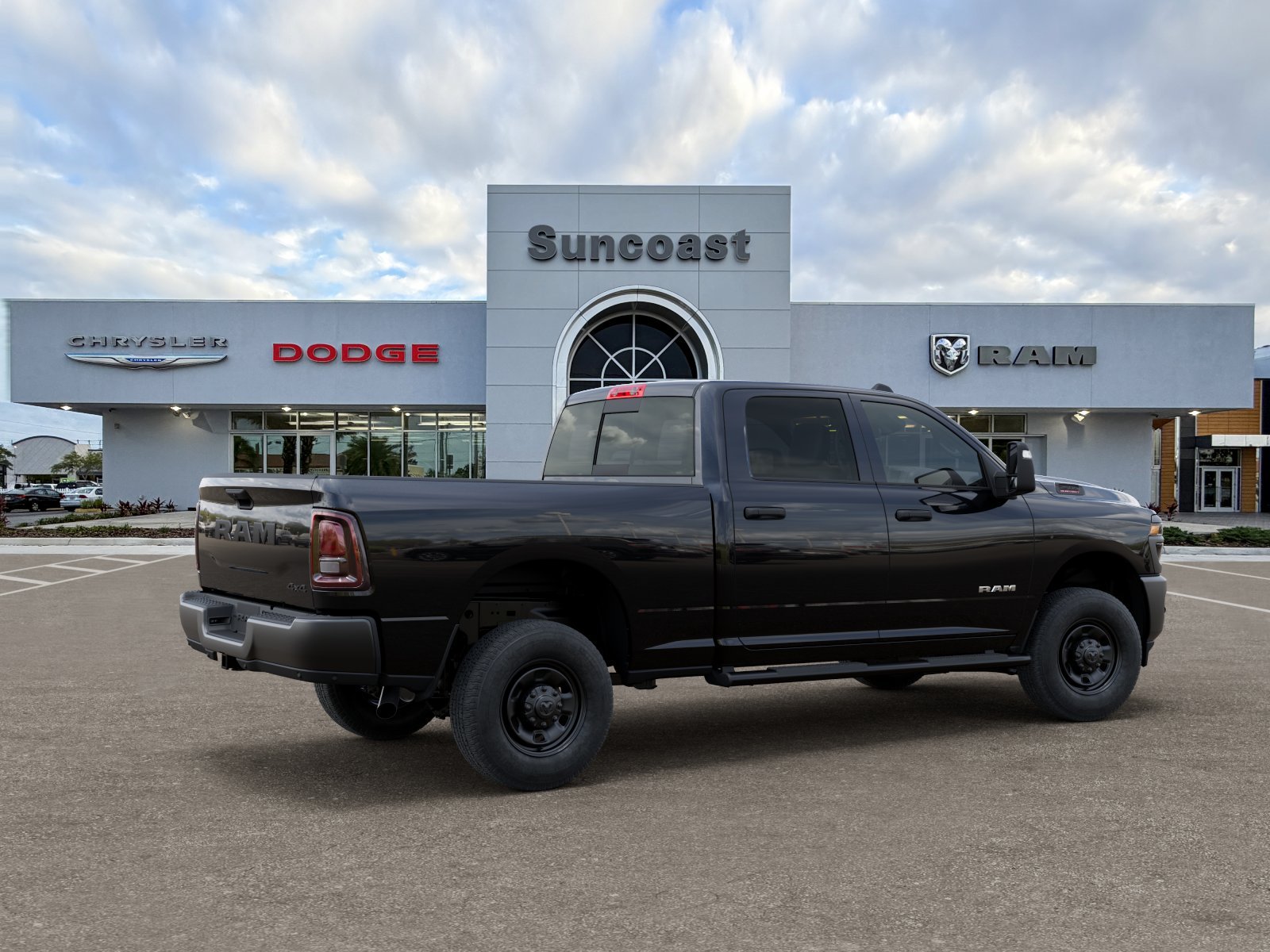 New 2026 Diamond Black Crystal Pearl-Coat Exterior Paint RAM Tradesman image 35