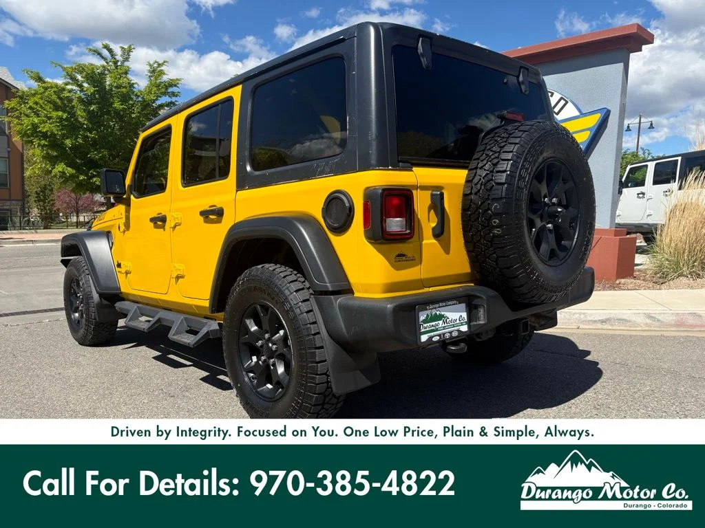 Used 2020 Yellow Jeep Unlimited Sport image 5