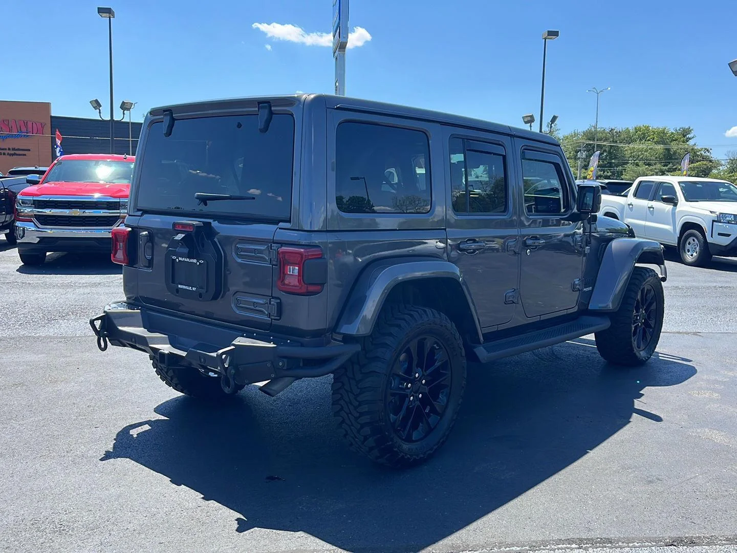 Used 2021 Sting-Gray Clearcoat Jeep Unlimited Sahara High Altitude image 5