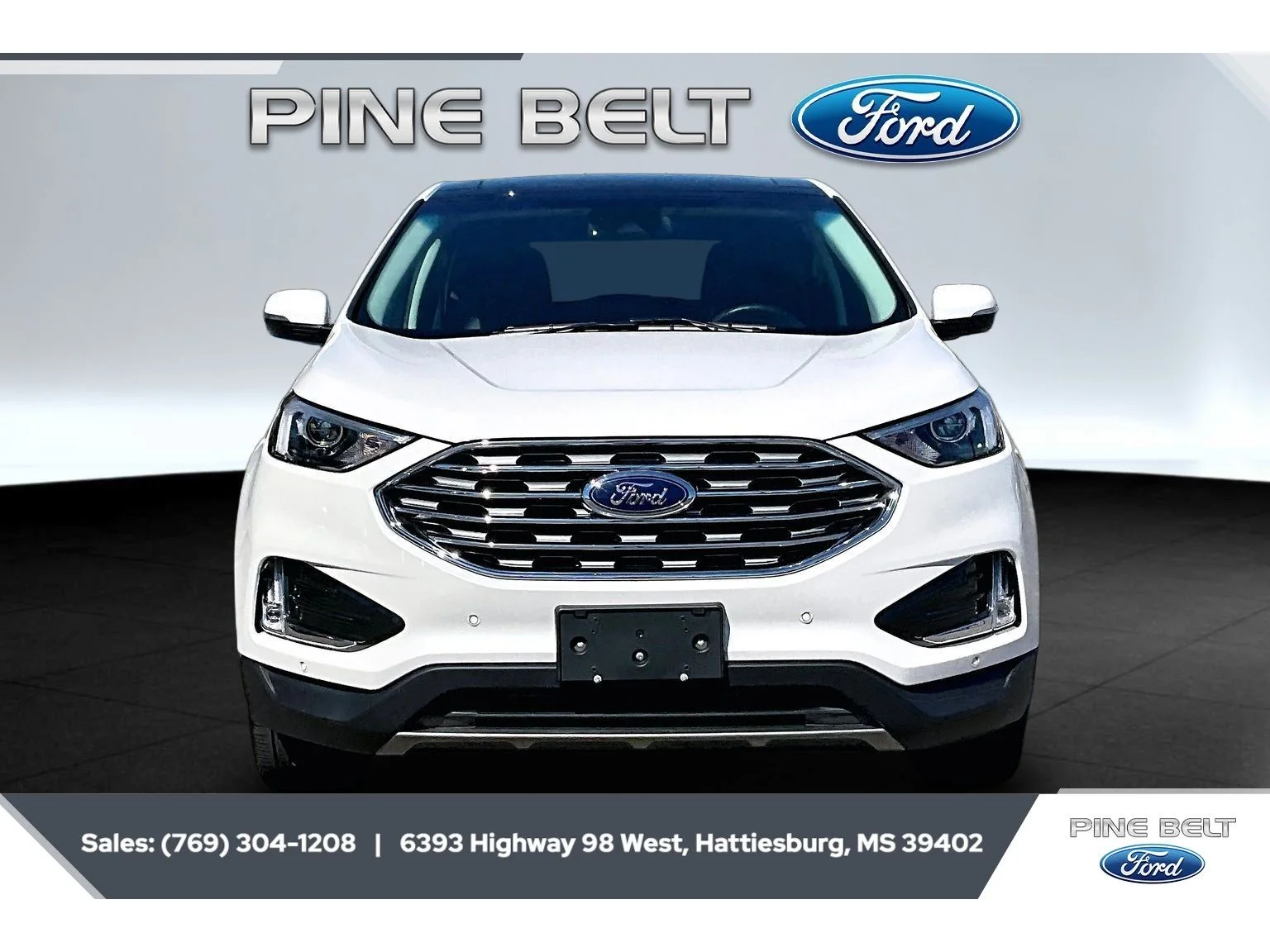 Used 2024 Star White Metallic Tri-Coat Ford Titanium image 3