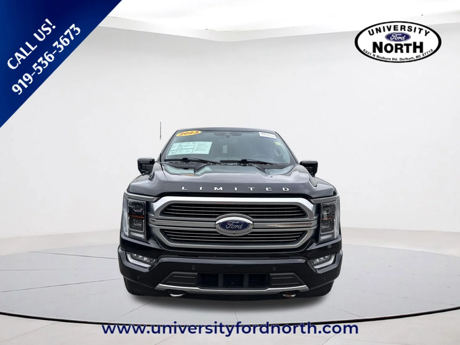 Used 2023 Agate Black Metallic Ford Limited image 2