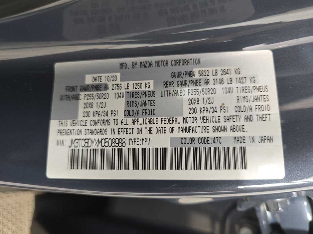 Used 2021 Polymetal Gray Mazda Carbon Edition image 34