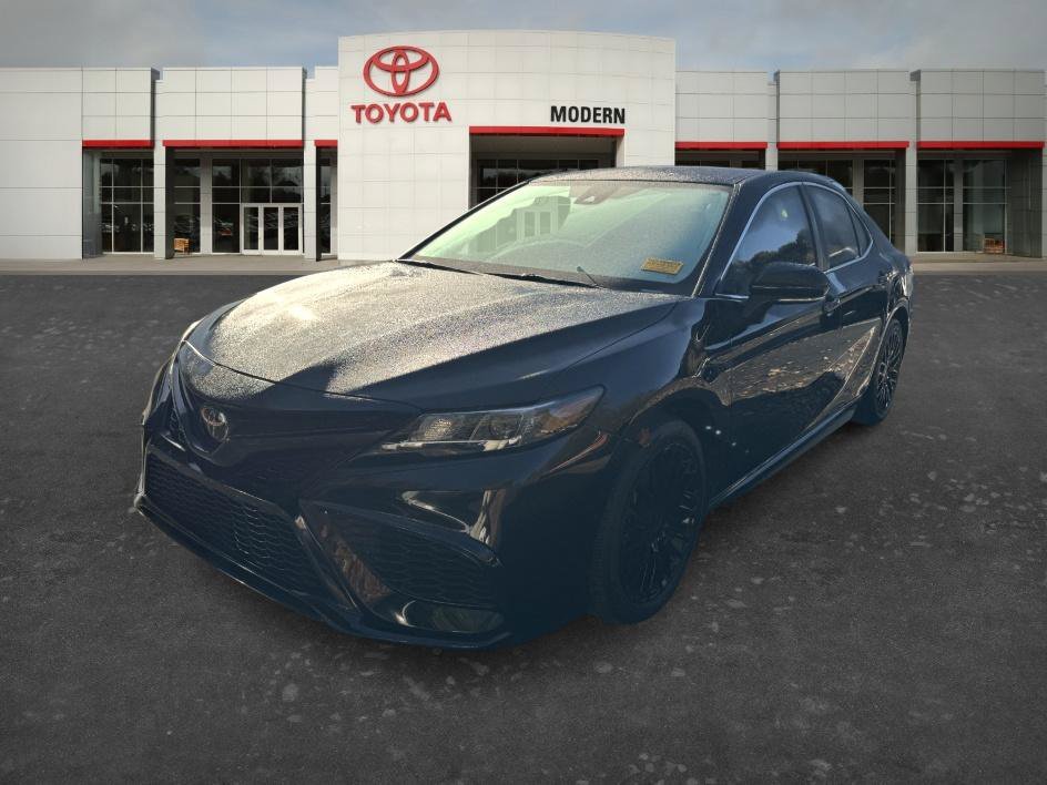 Used 2023 Midnight Black Metallic Toyota SE image 1