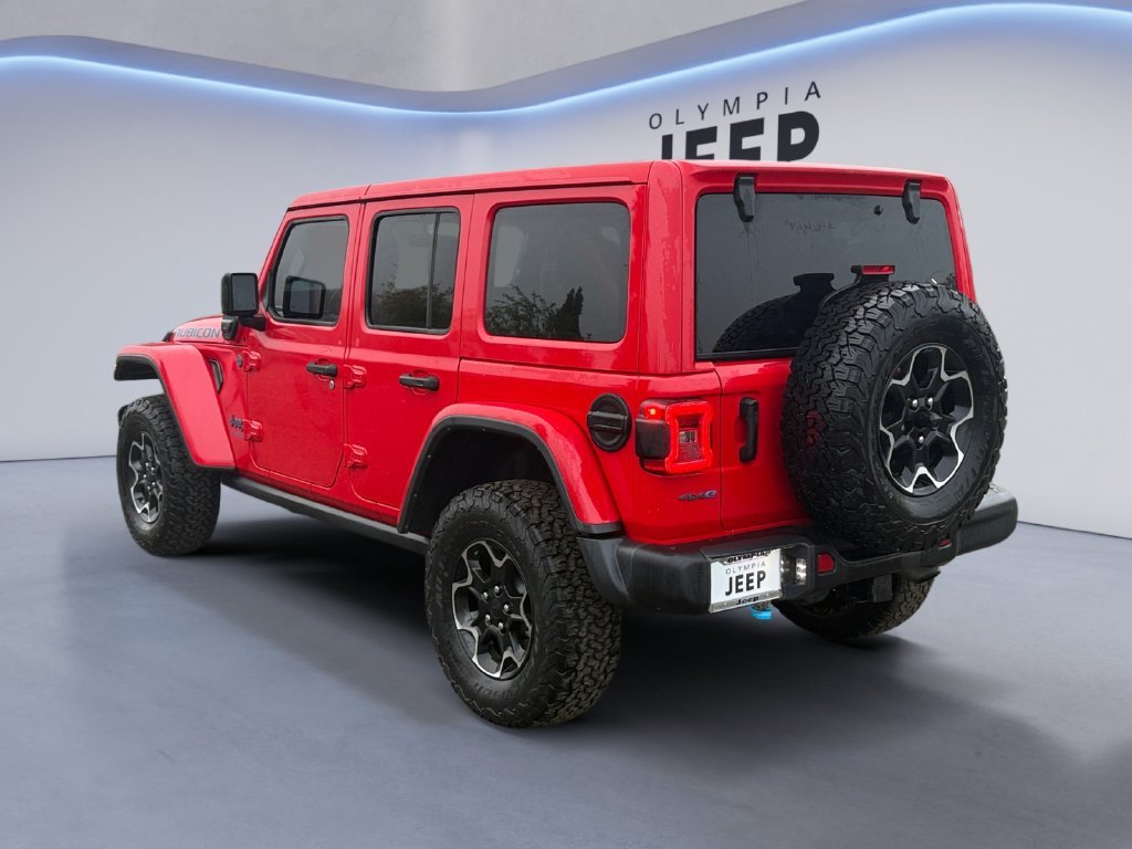 Used 2022 Red Jeep Unlimited Rubicon 4xe image 3