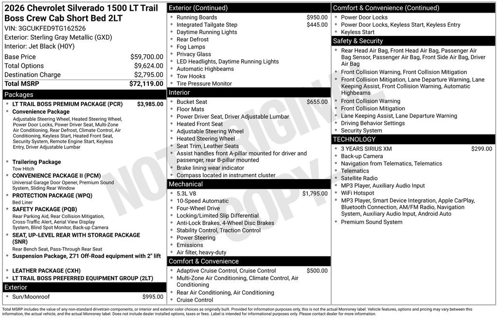 Used 2026 Gray Chevrolet LT Trail Boss image 24