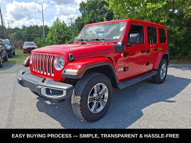 Used 2019 Red Jeep Unlimited Sahara image 4