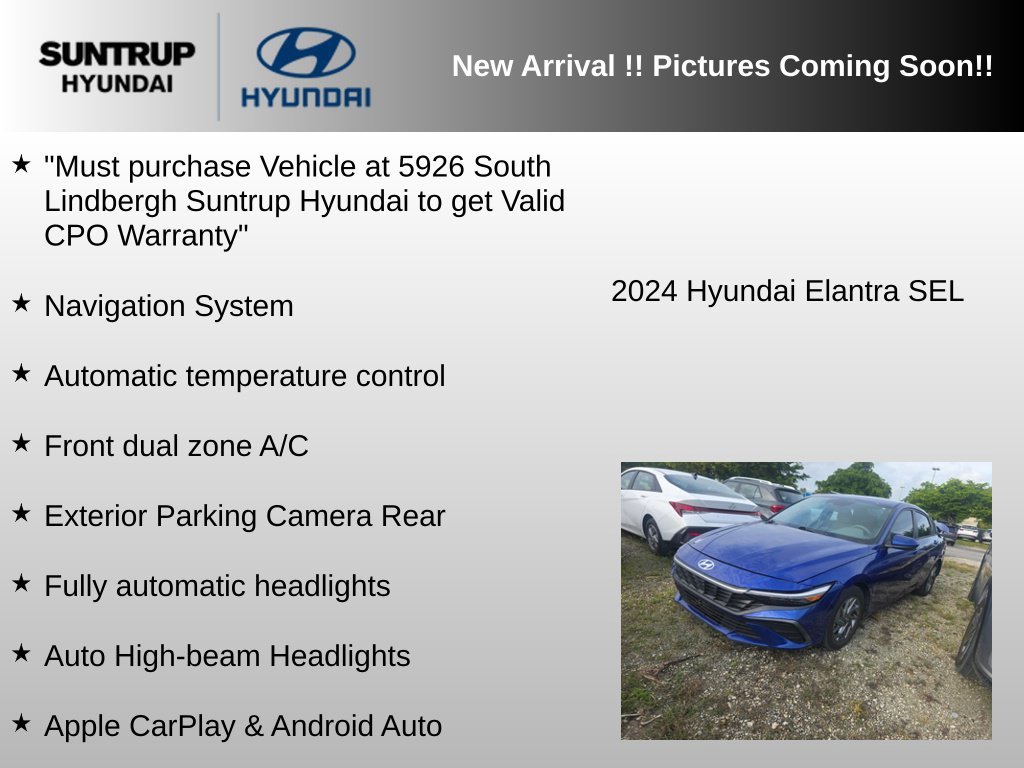 Used 2024 Blue Metallic Hyundai SEL image 5
