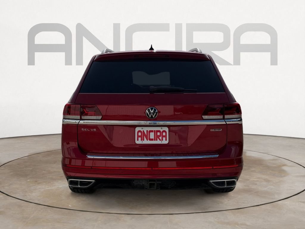 Used 2021 Red Volkswagen 3.6L V6 SEL Premium R-Line image 8
