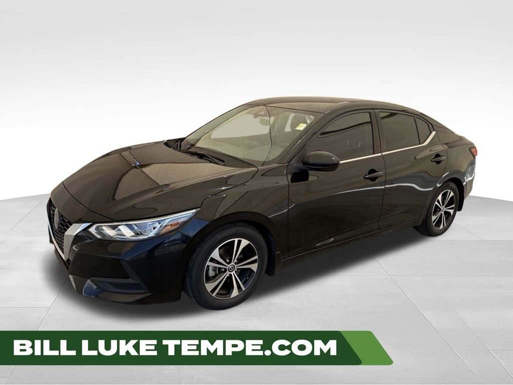 Used 2021 Super Black Nissan SV image 1