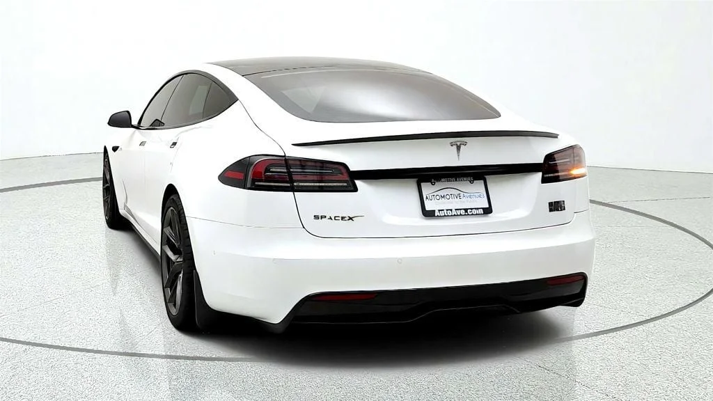 Used 2022 Pearl White Multi-Coat Tesla Plaid AWD image 6