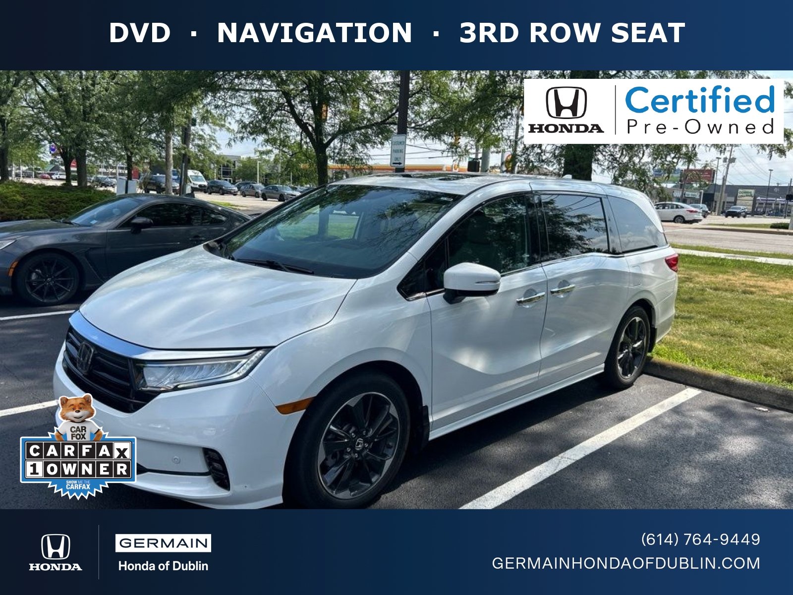 Certified Used 2023 Platinum White Pearl Honda Elite image 1