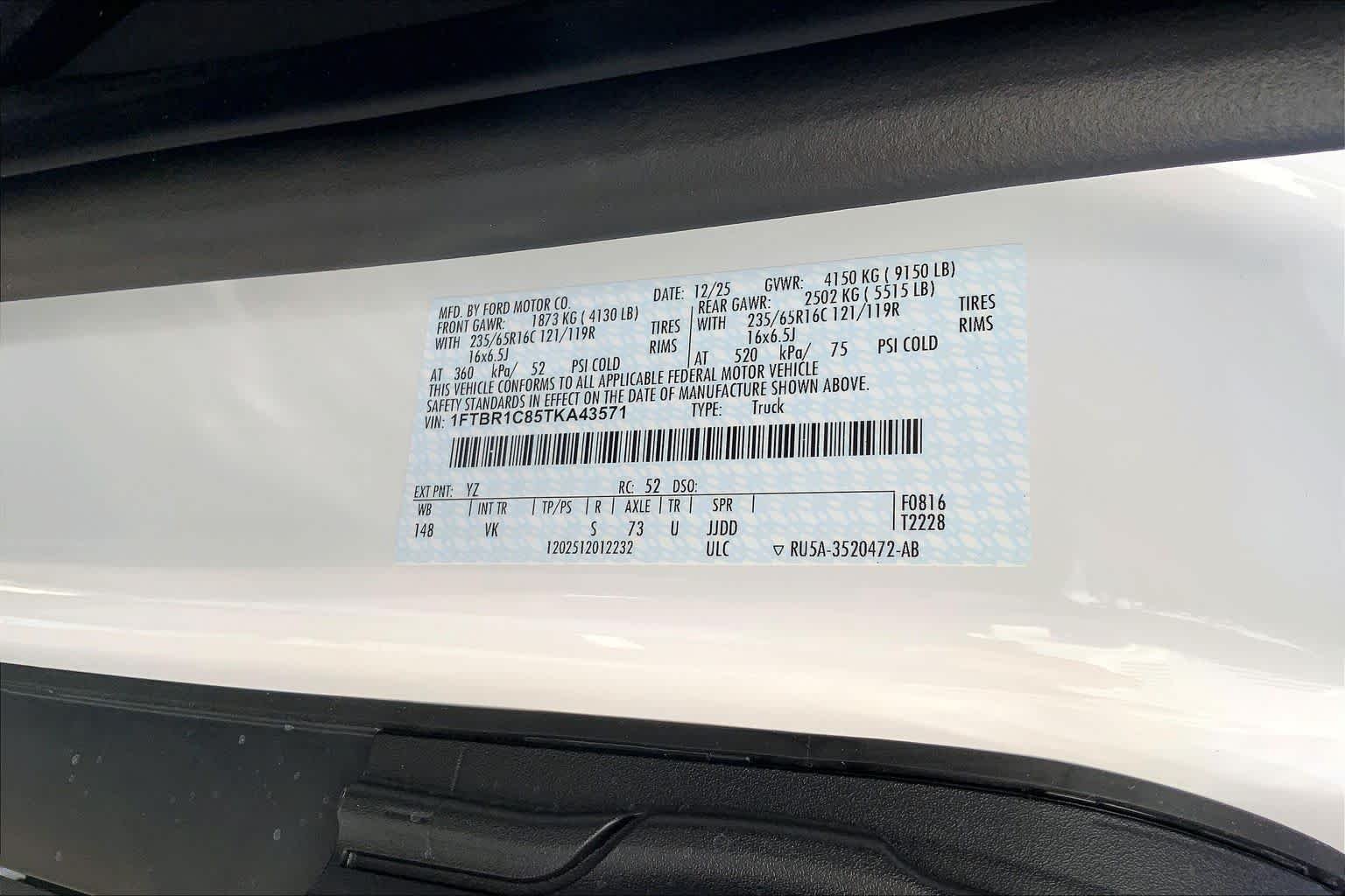 New 2026 Oxford White Ford Cargo Van image 21