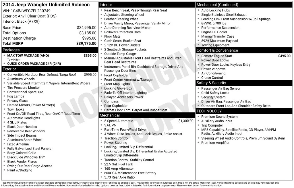 Used 2014 Gray Jeep Unlimited Rubicon image 2