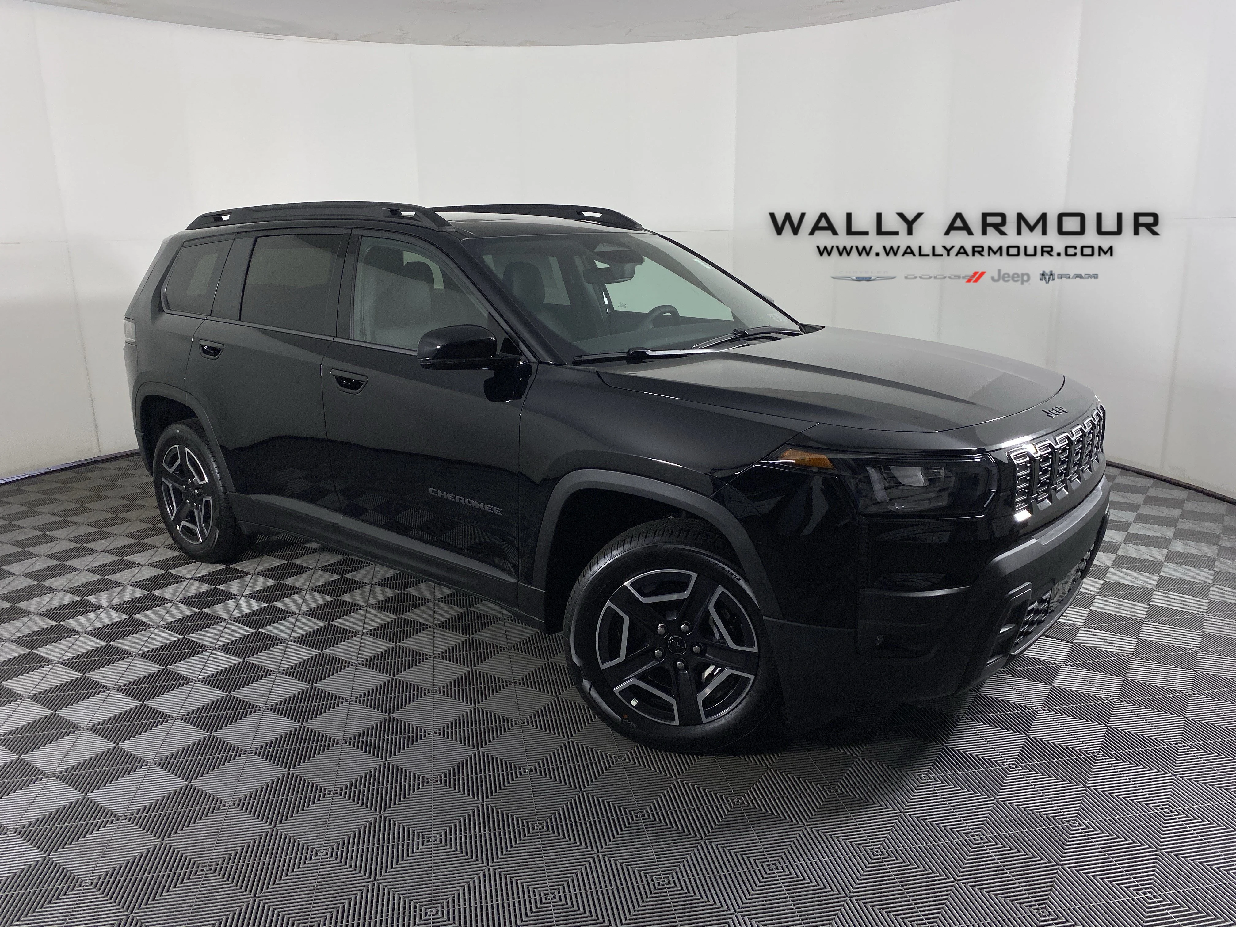 New 2026 Diamond Black Crystal Pearl-Coat Exterior Paint Jeep Limited image 1