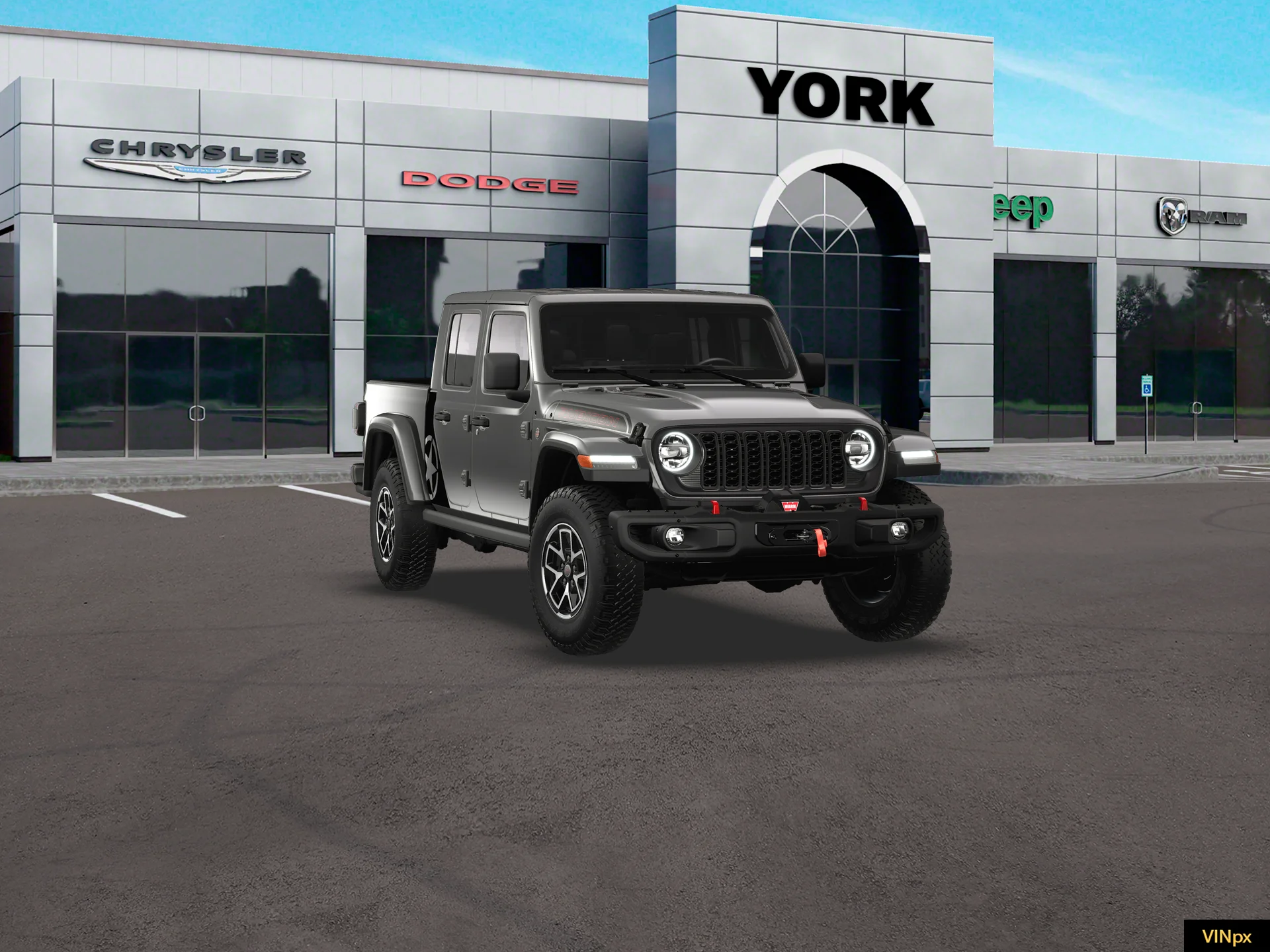 New 2026 Granite Crystal Metallic Clear-Coat Exterior Paint Jeep Rubicon X image 16
