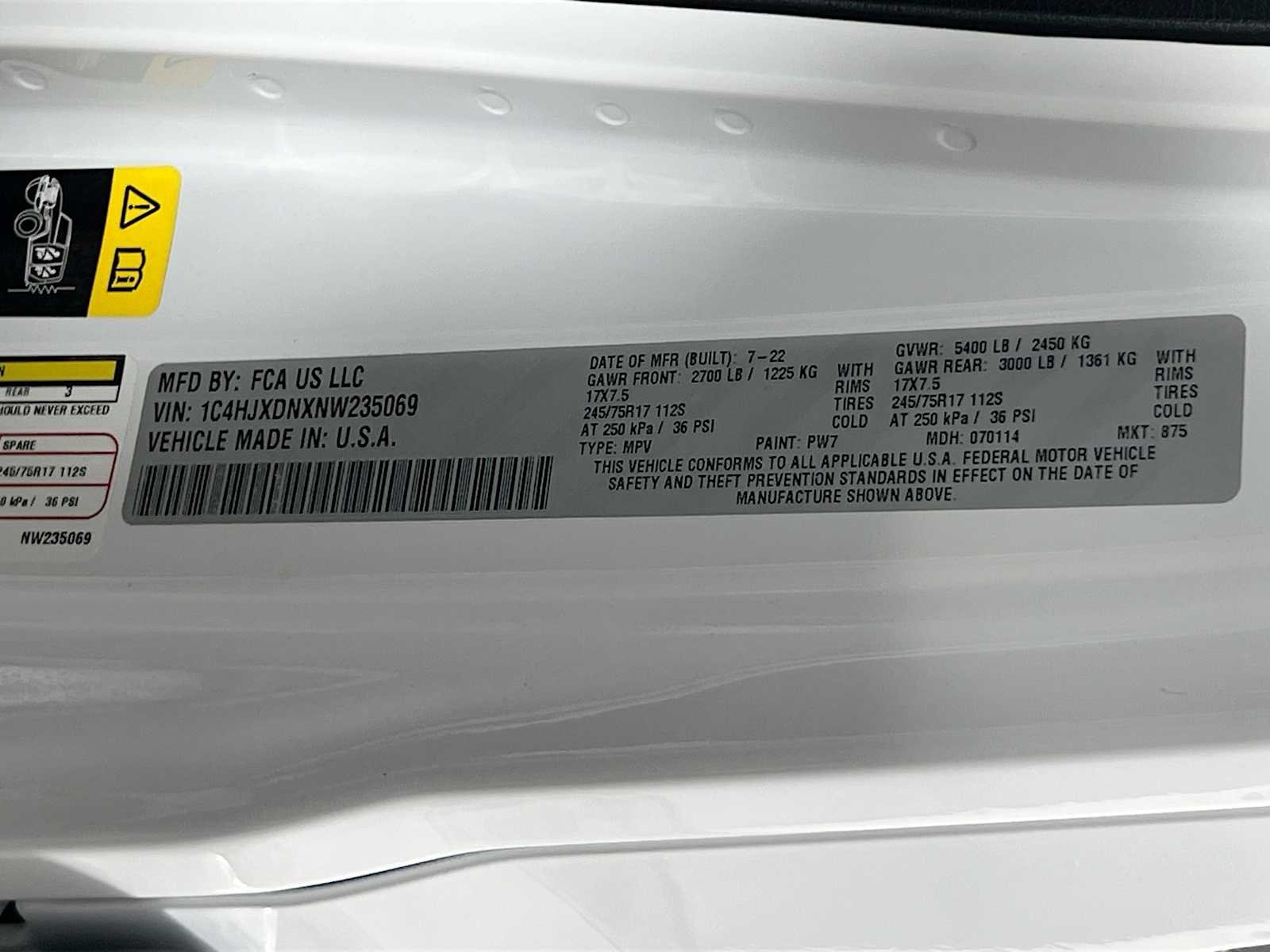 Used 2022 Bright White Clearcoat Jeep Unlimited Sport image 31