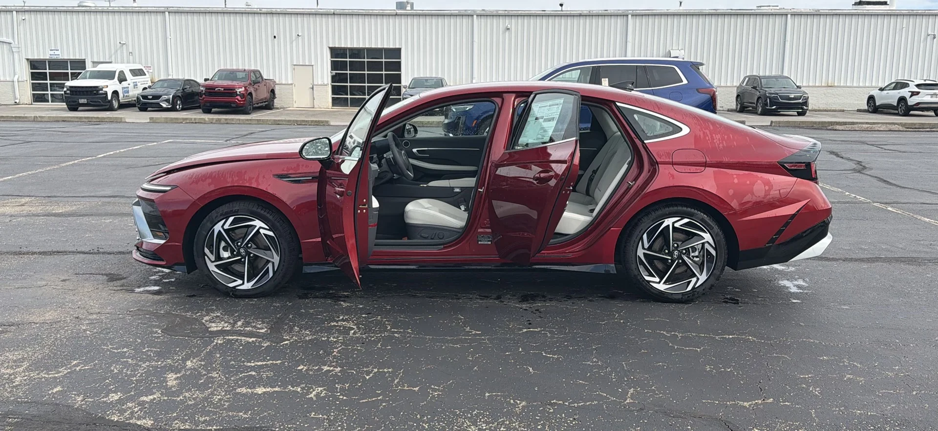 New 2026 Ultimate Red Metallic Hyundai SEL Sport image 8