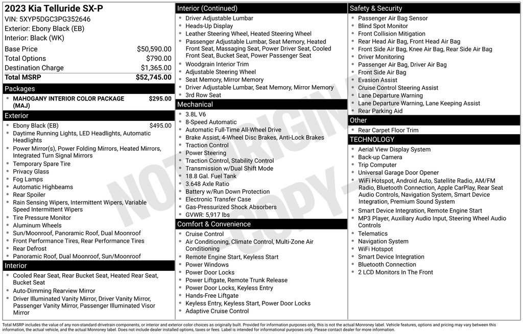 Used 2023 Black Kia SX-Prestige image 15