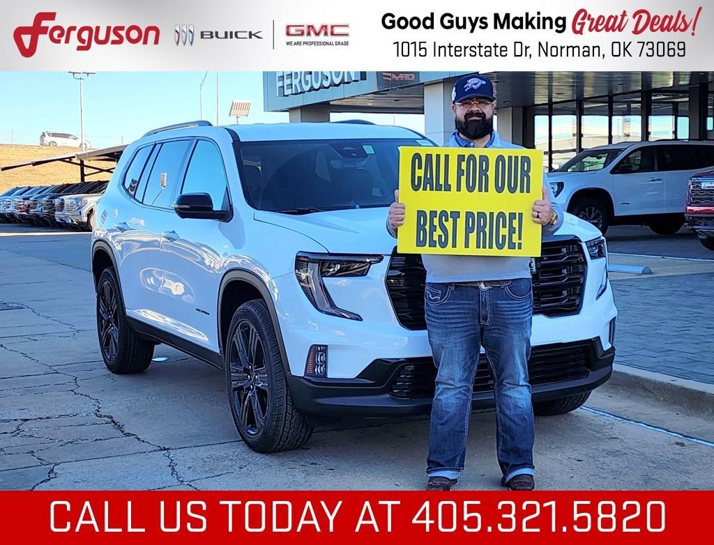 Summit White 2026 GMC Acadia SUV / Crossover Front-Wheel Drive 8-Speed Automatic