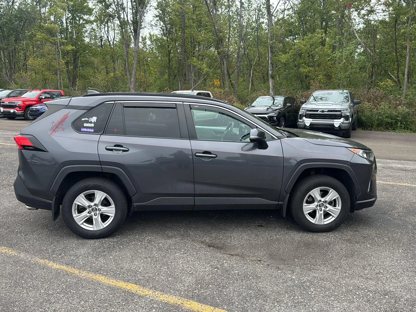 Used 2019 Magnetic Gray Metallic Toyota XLE image 12