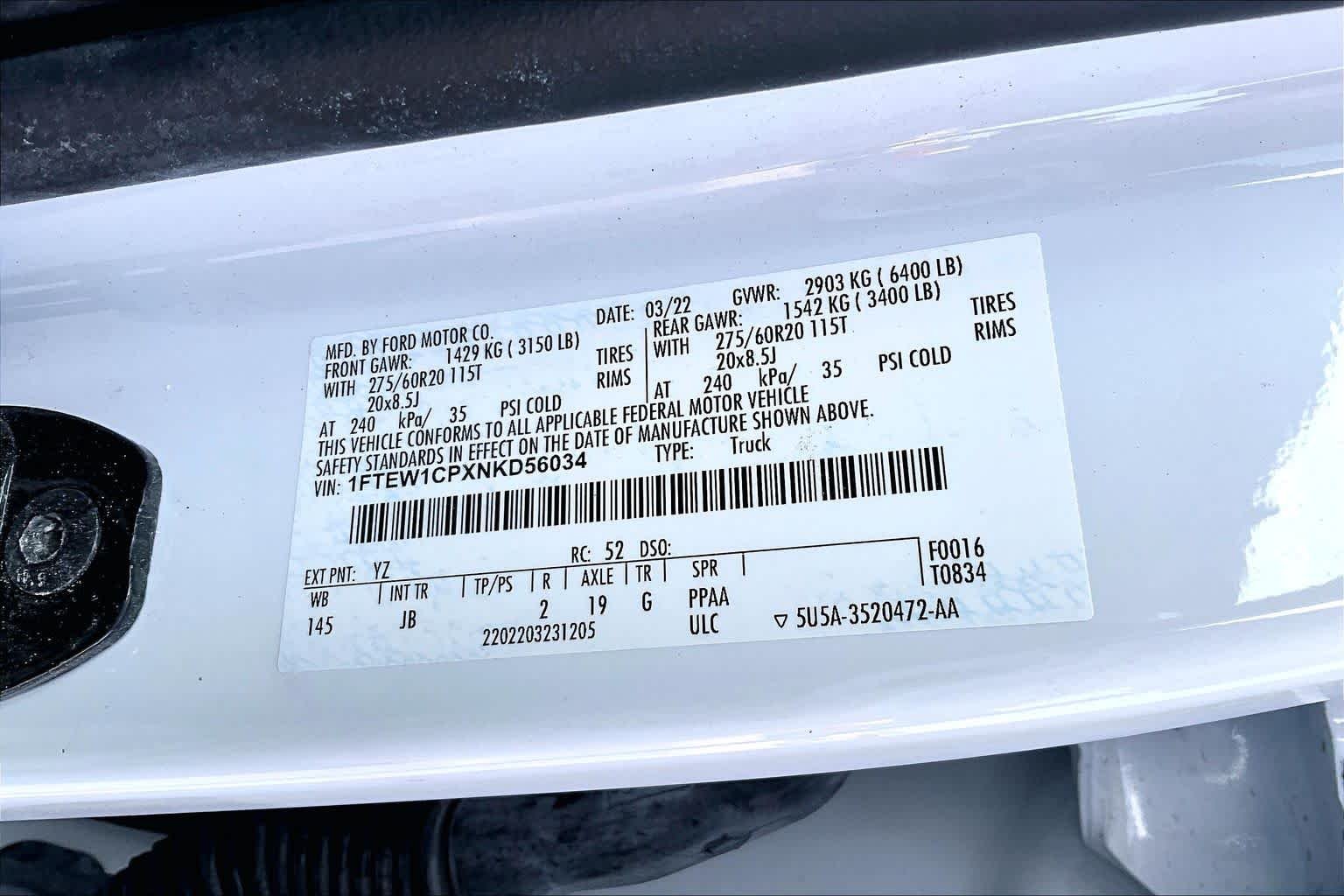 Certified Used 2022 Oxford White Ford XL image 34