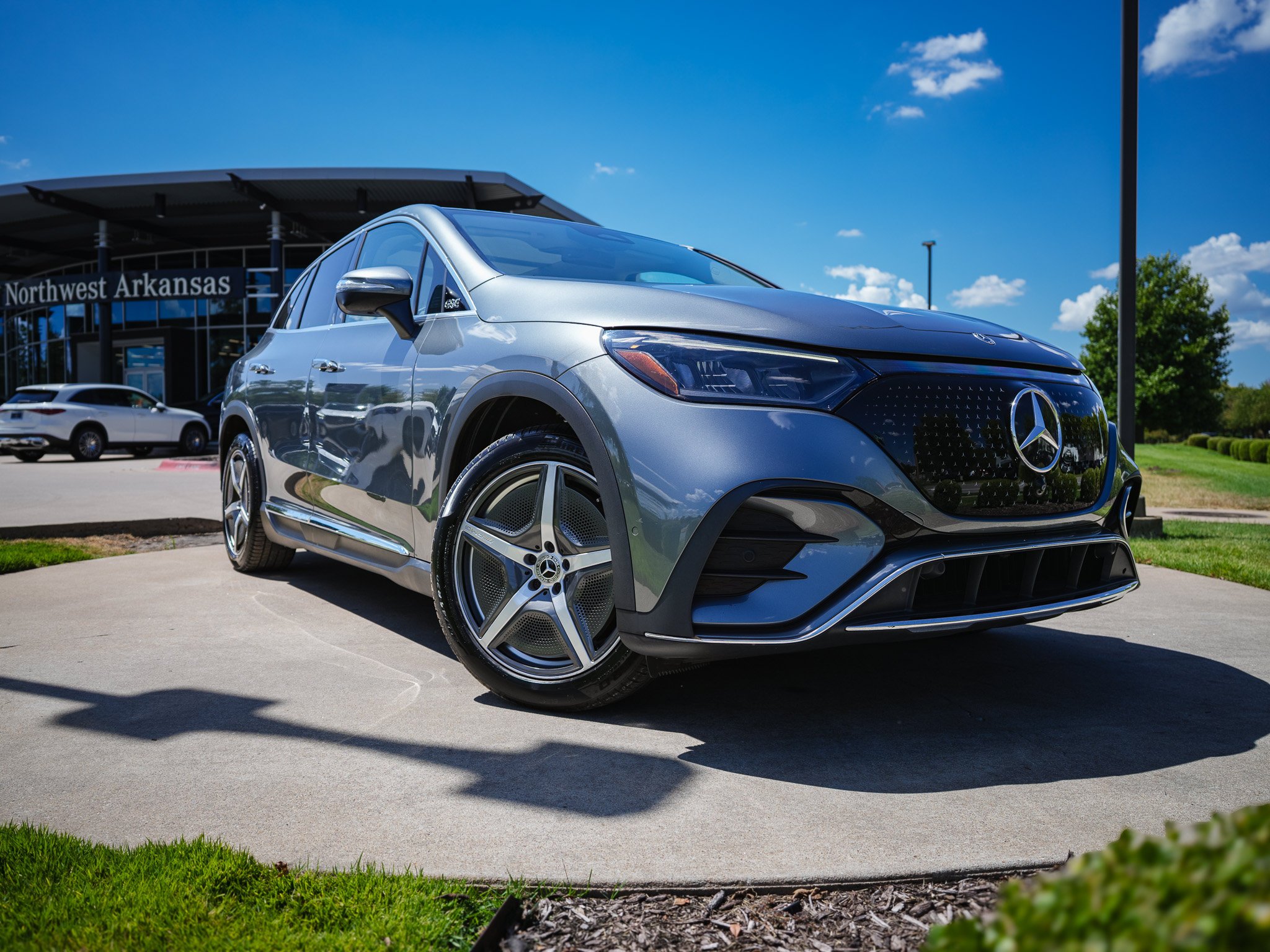 Certified 2023 Mercedes-Benz EQE SUV Base with VIN 4JGGM2BB8PA015519 for sale in Bentonville, AR