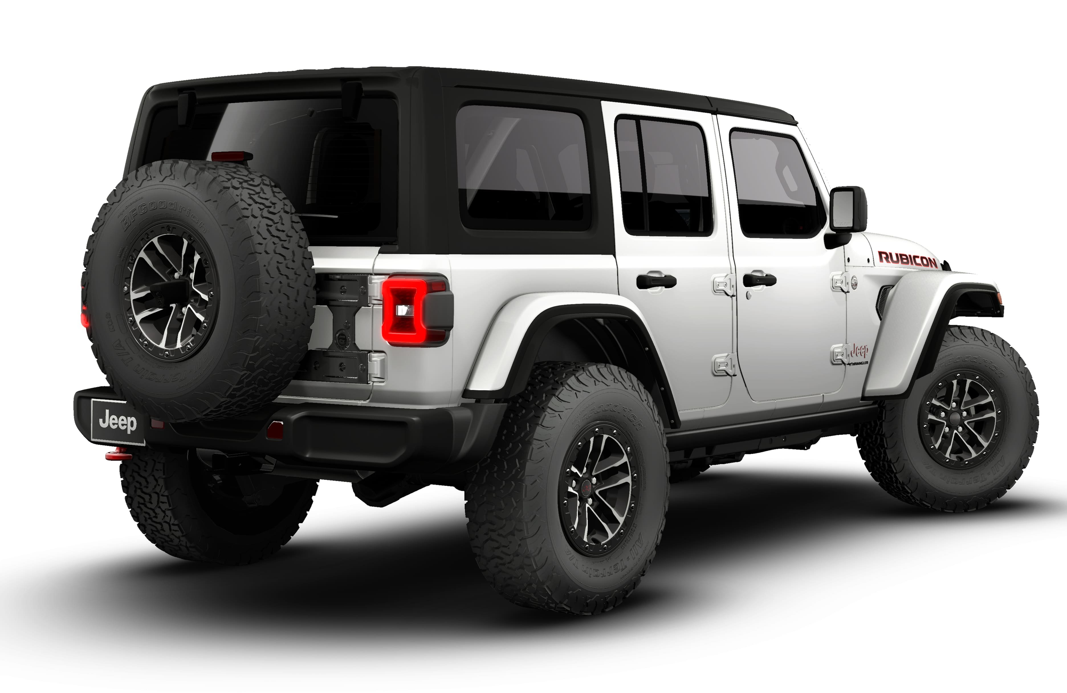 New 2026 Bright White Clear-Coat Exterior Paint Jeep Rubicon image 14