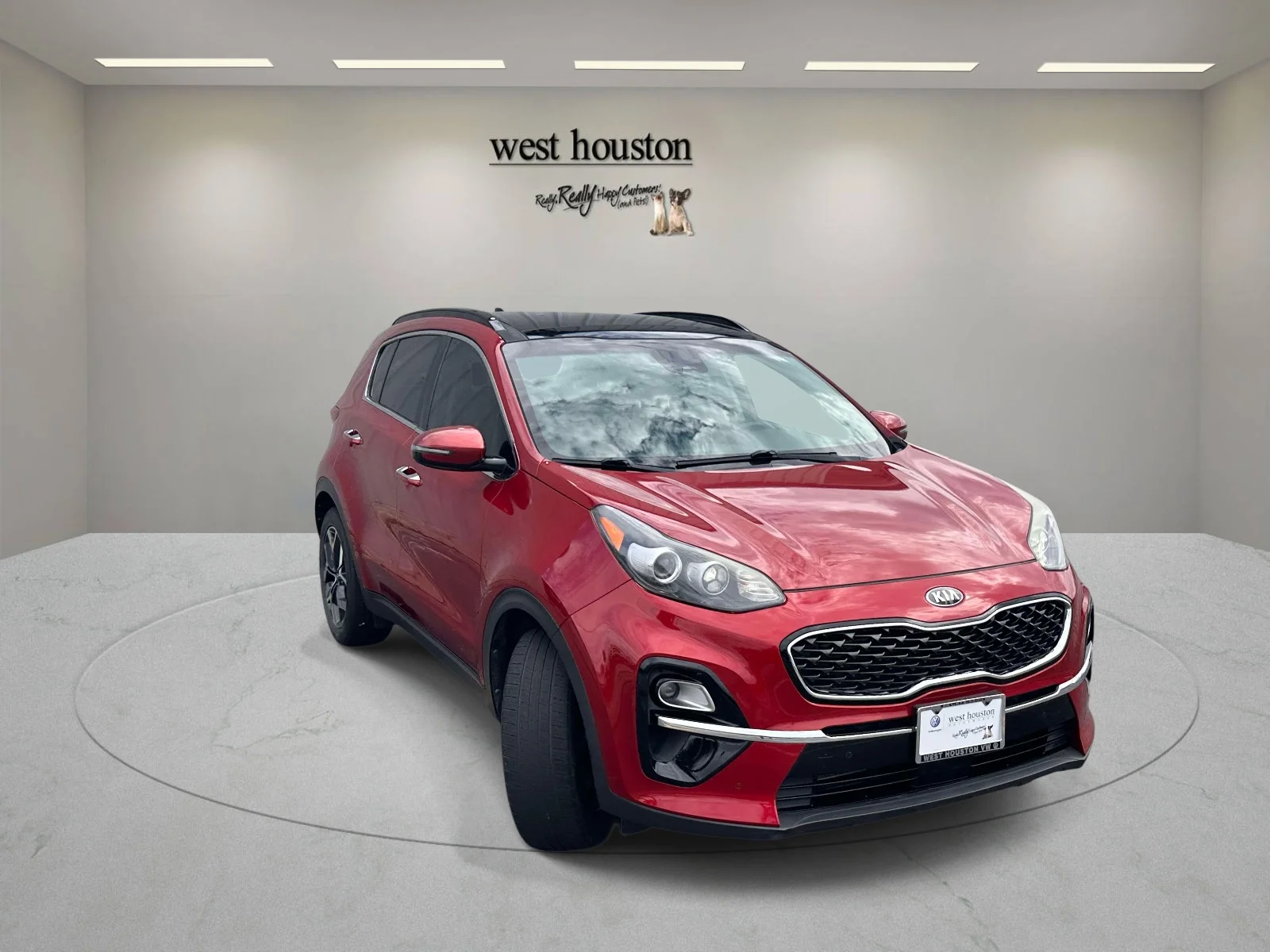 Used 2021 Hyper Red Kia EX image 3