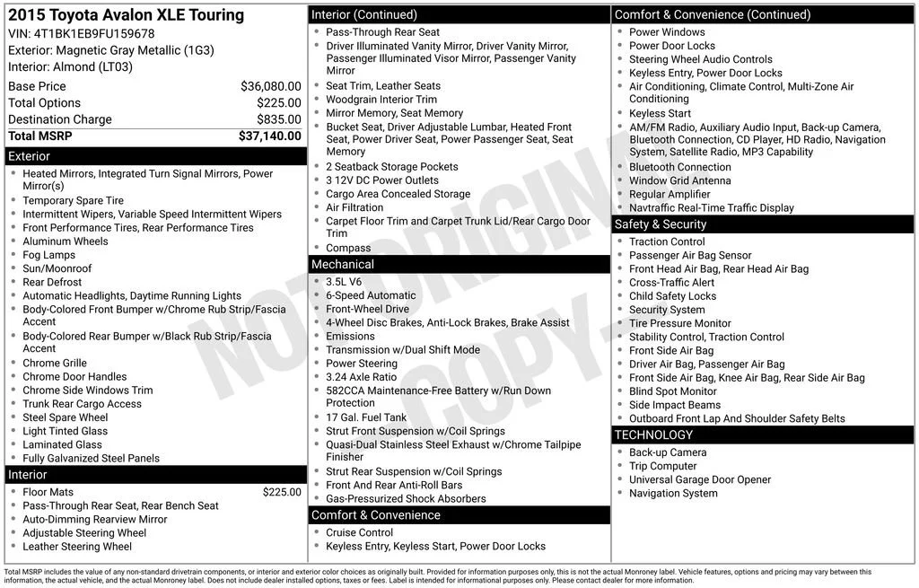 Used 2015 Gray Toyota XLE Touring image 16
