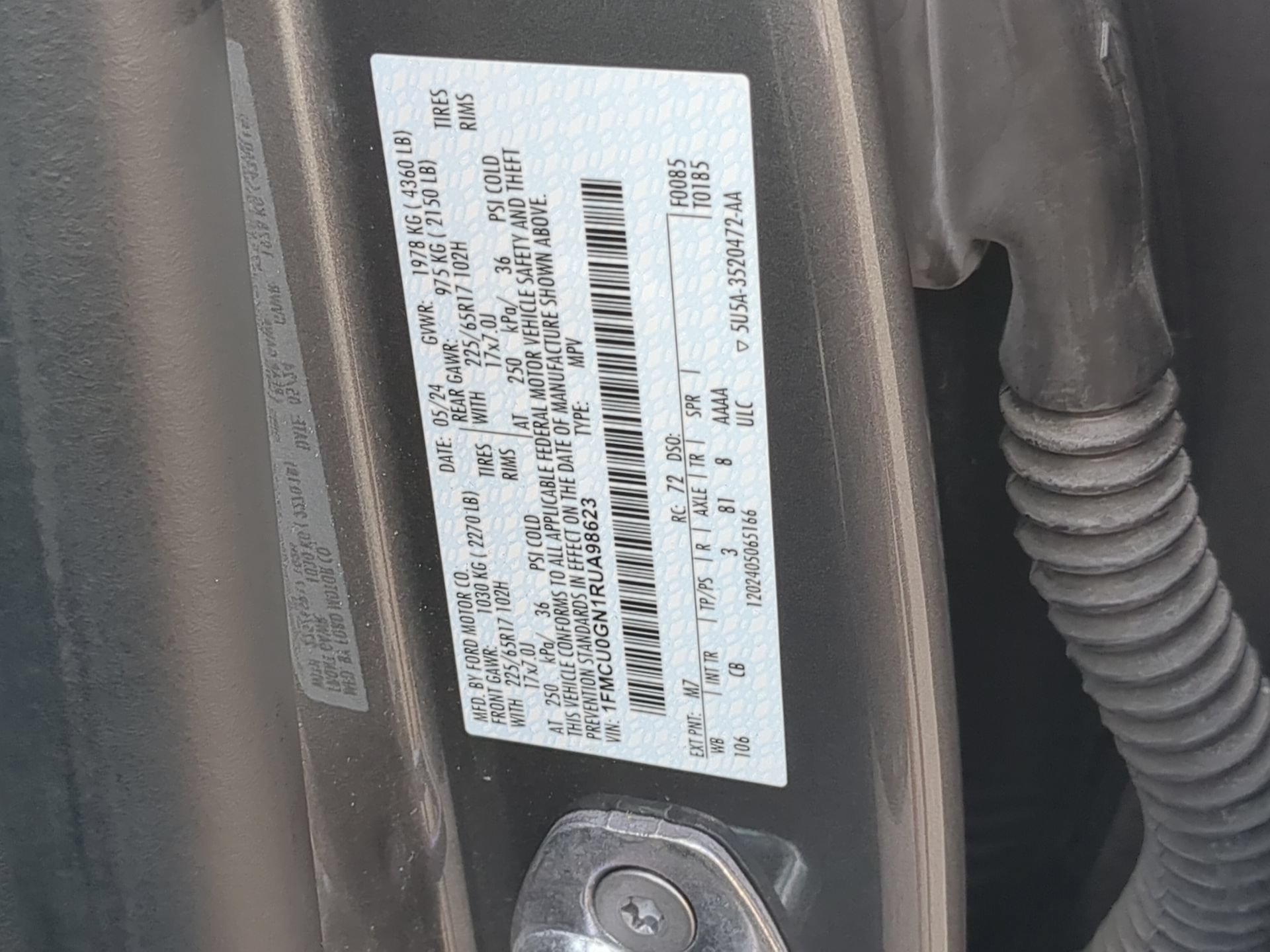 Certified Used 2024 Carbonized Gray Metallic Ford Active image 70