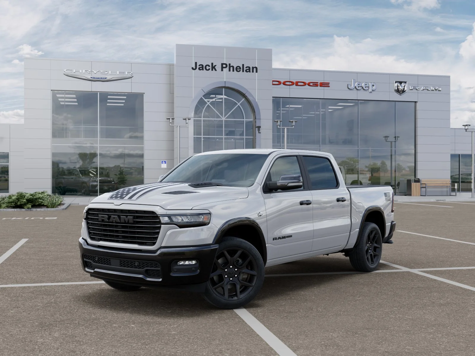 New 2026 Bright White Clear-Coat Exterior Paint RAM Laramie image 27