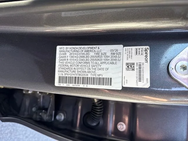 New 2026 Modern Steel Metallic Honda Touring S image 17