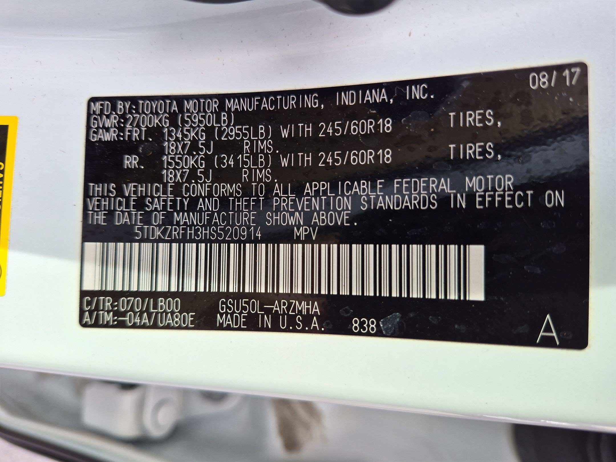 Certified Used 2017 White Toyota XLE image 34