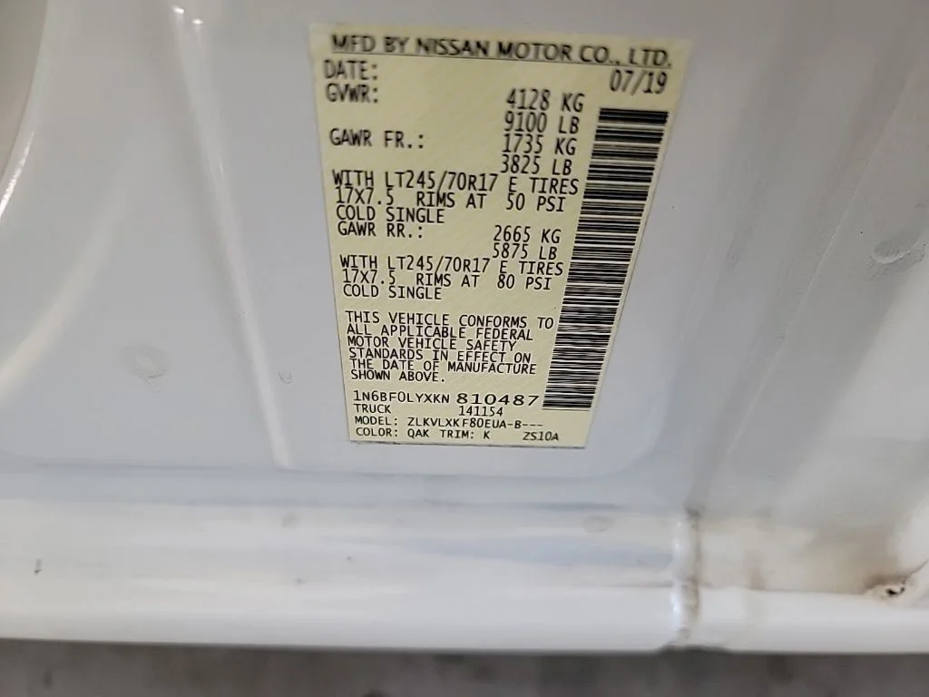 Used 2019 White Nissan SV image 15