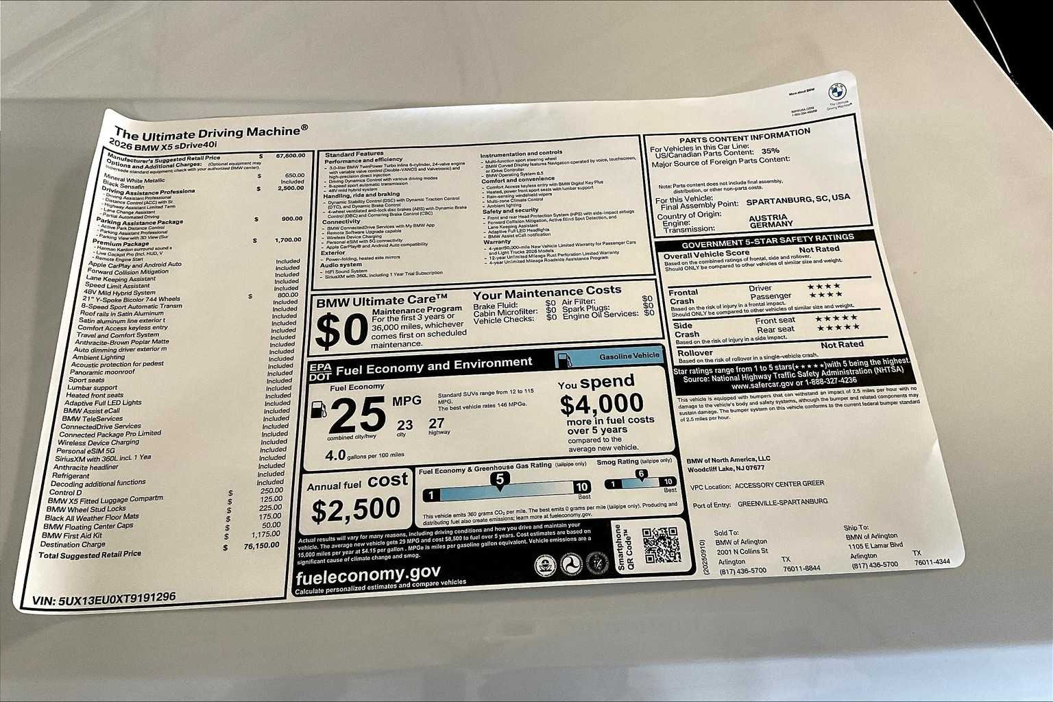 Used 2026 Mineral White Metallic BMW sDrive40i image 19