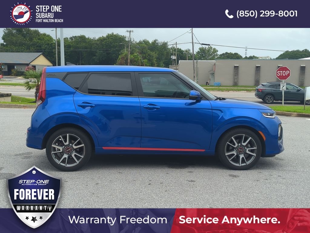 Used 2021 Blue Kia Turbo image 8