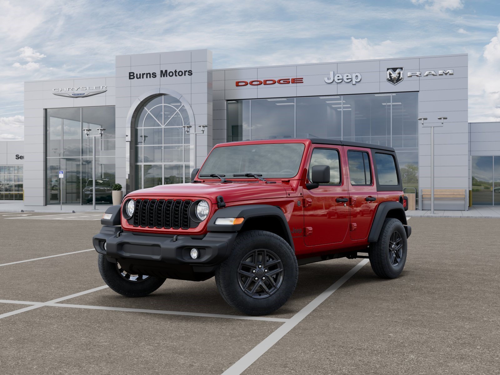 New 2026 Firecracker Red Clearcoat Jeep Sport 4-Door image 1