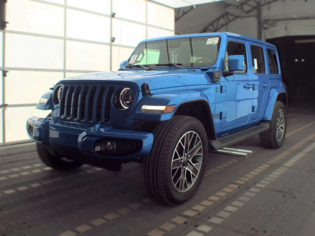 Used 2023 Blue Jeep Sahara 4xe image 1