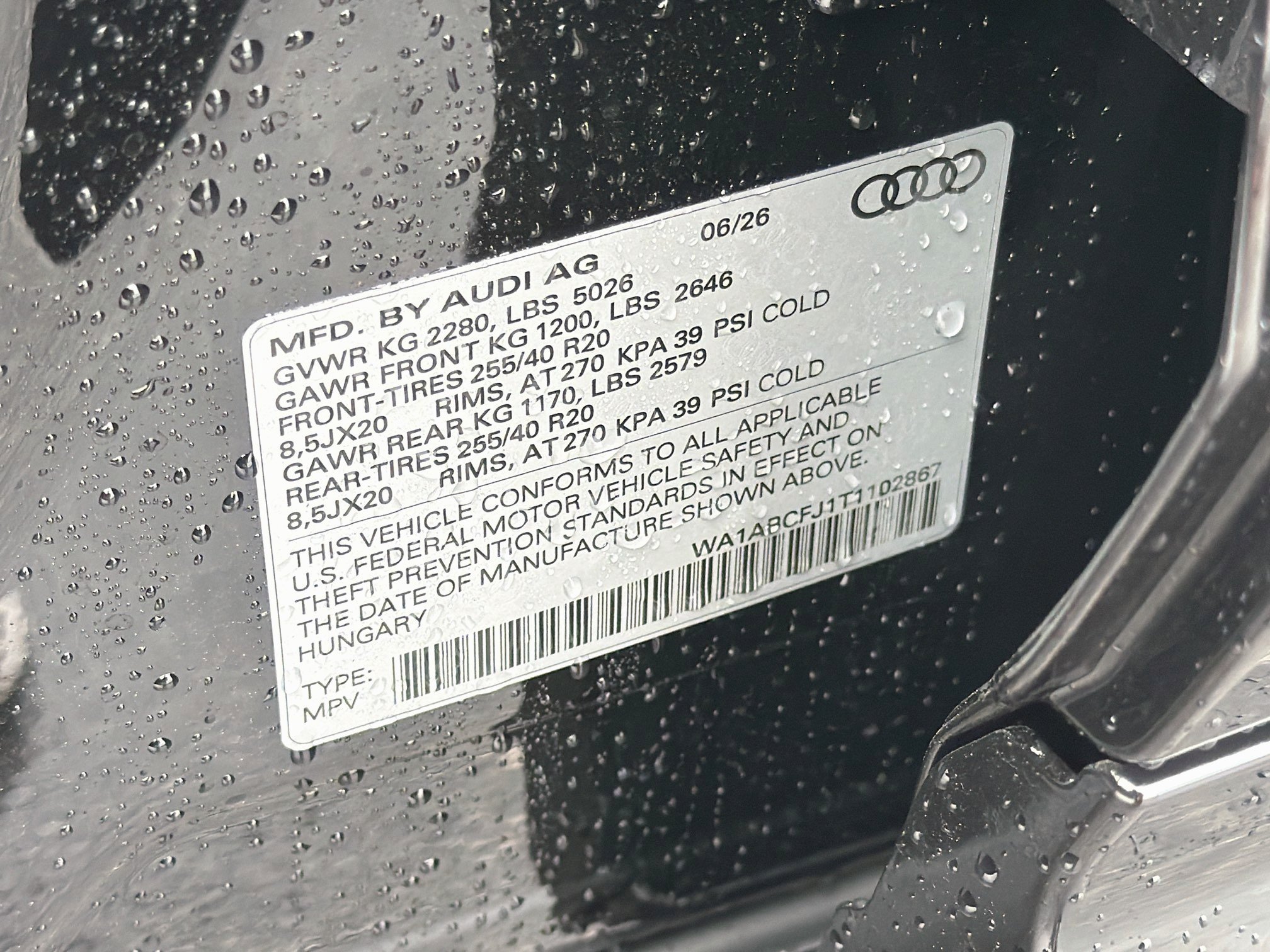 New 2026 Mythos Black Metallic Audi S line image 42