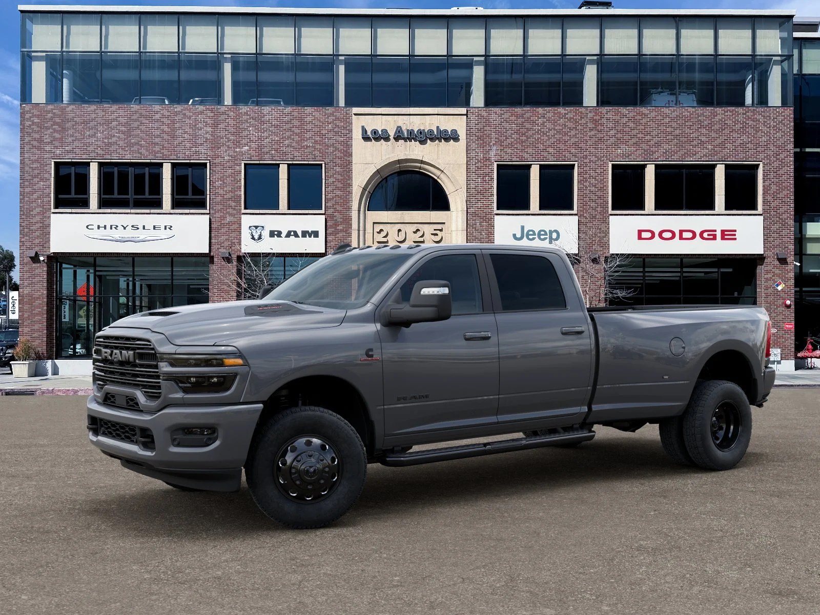 New 2026 Ceramic Gray Clear-Coat Exterior Paint RAM Laramie image 28