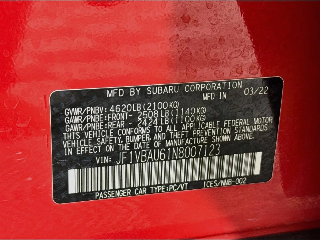 Used 2022 Ignition Red Subaru GT image 33