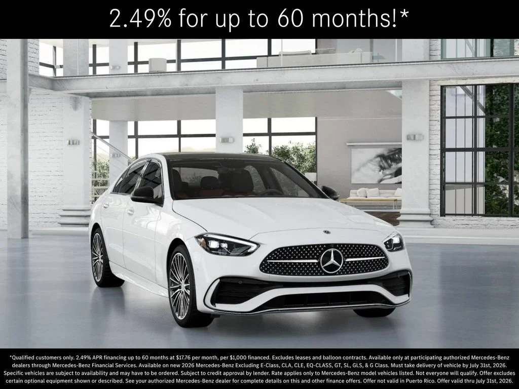 New 2026 Polar White Mercedes-Benz C 300 image 51