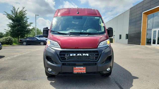 New 2026 Deep Cherry Red Crystal Pearl-Coat Exterior Paint RAM High Roof image 3