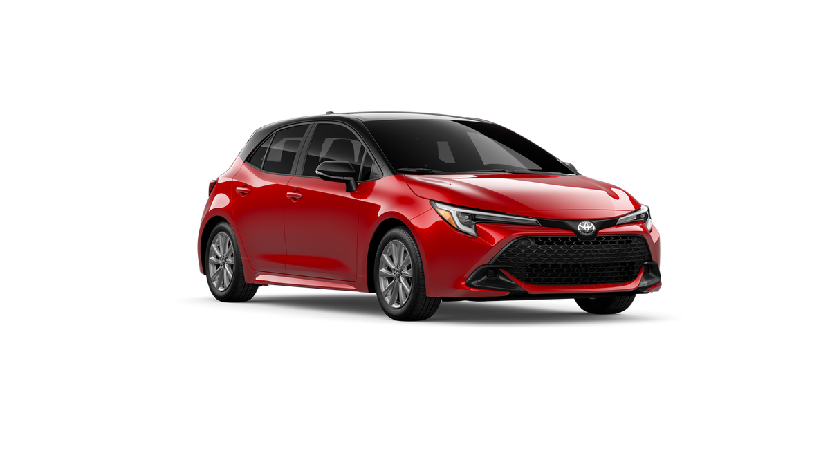 New 2027 Finish Line Red with Black roof Toyota SE image 15