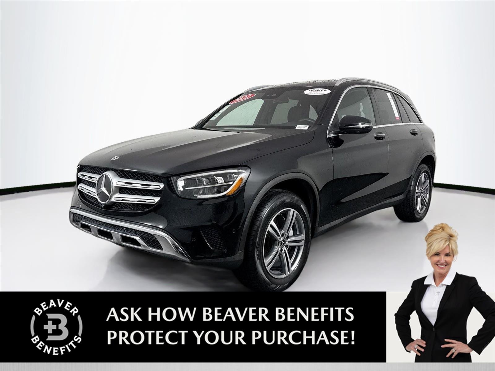 Used 2022 Black Mercedes-Benz GLC 300 image 1
